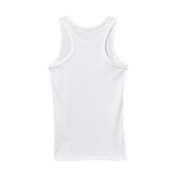 Kid’s White Tank Top W/ Tie Dye Heart Patch - Picture 4 of 9